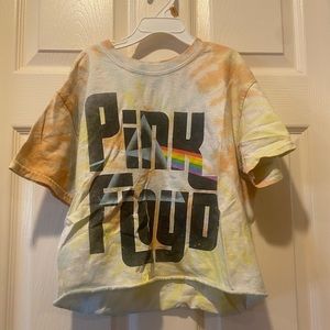 Pink Floyd Tie Dye Crop Top